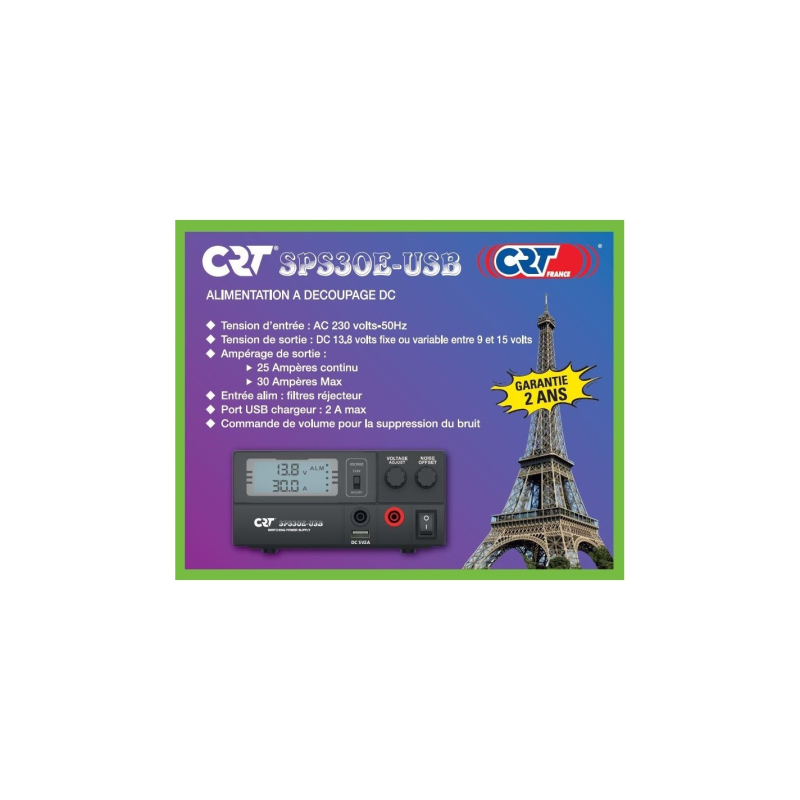  CRT SPS 30 E MET USB-POORT  Digitale voeding